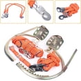 thumbnail image 1 of FETCOI 2 Gears Tree Climbing Spike Kit Safety Adjustable Belt Lanyard Rope Rescue Belts (Orange), 1 of 9
