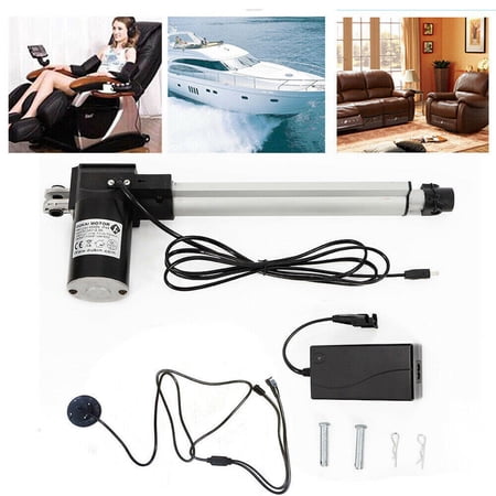 FETCOI 24 V DC Linear Actuators 250mm Stroke Length Electric Power Recliner Motor Actuator 600KG Household Reclining Chairs Actuator for Lift Chair and Recliner Motor
