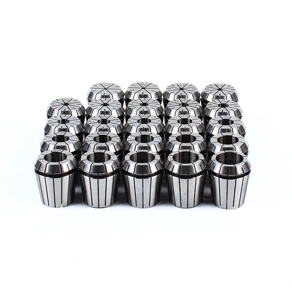 FETCOI 24Pcs ER40 Collet Set Metric Size Spring Collet Lathe CNC Chuck Bit Holder Tool