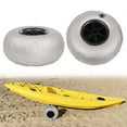 thumbnail image 1 of FETCOI 2Pcs Balloon Wheels 9" Replacement Big Beach Sand Tires for Kayak Dolly Canoe US, 1 of 12