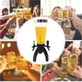 thumbnail image 1 of FETCOI 3L Beer Tower Dispenser Spherical Ice Beverage Dispenser Drink Tower with 3 Taps & 3-Foot Holder Transparent Liquor Tower Dispenser for Party, KTV, Barbecue Home and Restaurant, 1 of 7