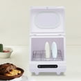 thumbnail image 1 of FETCOI Countertop Dishwasher, Compact Countertop 360Streak-Free Deep Cleaning Dishwasher Tableware Dishwashing 5 Washing Programs Automatic Portable Dish Washing Machine with Dish Rack White, 1 of 16