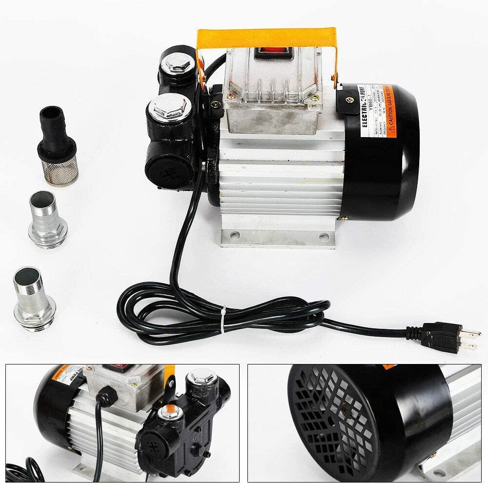 FETCOI Electric Fuel Pumps 110V AC 16GPM Self-priming Diesel Kerosene Oil Fuel Transfer Extractor Pump 550W