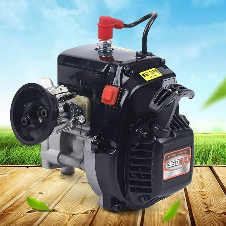 FETCOI Engine 36cc Double Ring Two Stroke Air Cooled 4 Bolt Head