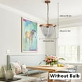 thumbnail image 1 of FETCOI Farmhouse Wood Beaded Chandelier Moder Light Boho Pendant Ceiling Lamp Fixture (3-light), 1 of 12