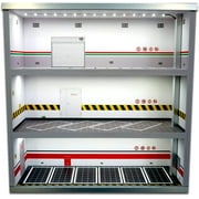FETCOI Garage Display Case Collectible Display Show Case with LED Lights 164 Scale Mini Car Parking Space Scene Collectible Gift Decoration 3 Layer Model Car Parking Lot Garage