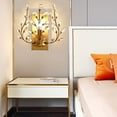 thumbnail image 1 of FETCOI Modern K9 Crystal Wall Lights Wall Sconce Creative Retro Fixtures for Bedroom Hallway, 1 of 7