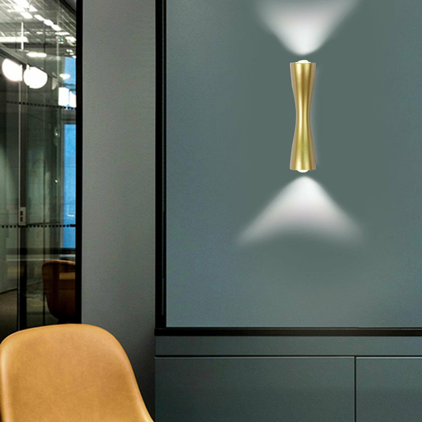 FETCOI Modern LED Wall Light Elegant Up&Down Lamp Sconce Lighting Home ...