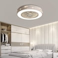 thumbnail image 1 of FETCOI Modern Meteor Ceiling Fan With Light Semi Flush Mount For Bedroom Kitchen, 1 of 8