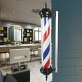 thumbnail image 1 of FETCOI Outdoor Barber Pole Rotating Light Salon Sign Illuminated Red/White/Blue LED 40", 1 of 7