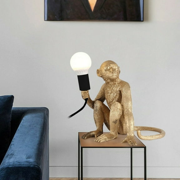 FETCOI Resin Monkey Desk Light Table Lamp Bedside Fixture Light