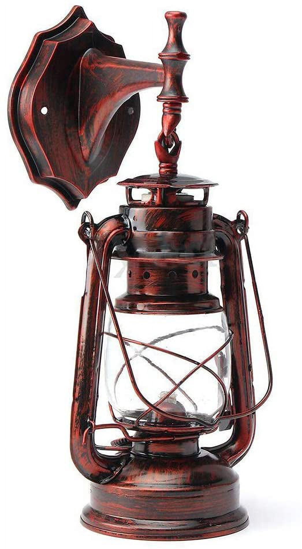 FETCOI, Retro Wall Light Fixtures Vintage Lamp  Outdoor Wall Light Wall Sconce with Glass-Like Shade Industrial