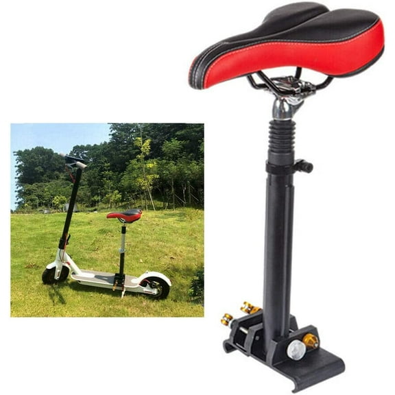 FETCOI Scooter Saddle Seat, PU+Aluminum Alloy, Adjustable Height Easy to Install, Bicycle Saddle Skateboard Saddle Seat Soft Seat, Height Range 40-60cm for ES1 ES2 M365