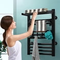 thumbnail image 1 of FETCOI Towel Rack 10 Rail Wall Mount Stainless Steel Shelf Heated Bar Hot Towel Warmer, 1 of 12