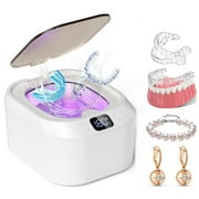 FETERVIC 48kHz Ultrasonic Retainer Cleaner Machine with 220ML, 3 Modes, Ultrasonic Denture Cleaner for Mouth Guard, Aligners