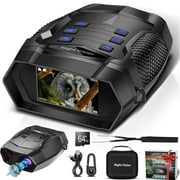 FETERVIC  Night Vision Goggles – 4K Infrared Binoculars for Hunting, Security & Outdoors, 2000ft Range,4K Video, 40MP Photo, 3" Screen, IPX65 Waterproof, 5000mAh Battery