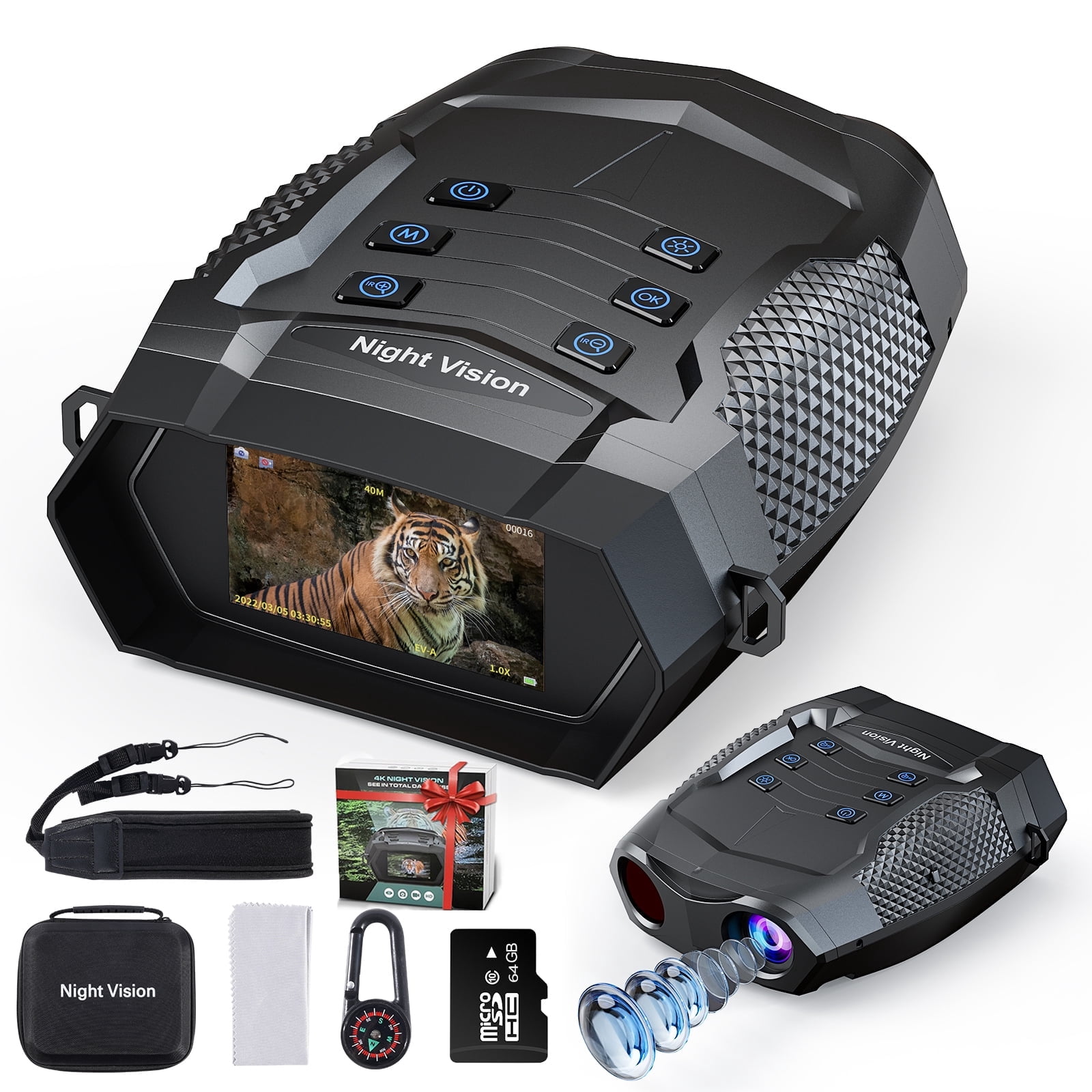 4KビデオカメラULTRALD NIGHT VISION 4K Night Vision Goggles for Adults – FETERVIC Digital Infrared