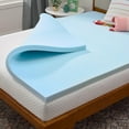 thumbnail image 1 of FETON Memory Foam Mattress Topper - Gel-Infused Memory Foam - 2 Inch Style - Full XL Size - Plush Feel - Cooling Design - Pressure Relieving - Dorm Room Essentials - CertiPUR Certified, 1 of 8