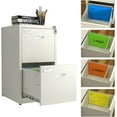 FETON Two Drawer Vertical Filing with Lock & Key, Home Office