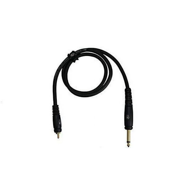 FEUR 1/4 Mono Jack Plug- To RCA Male Plug Platinum Series Audio Cable Gold Plated 3ft