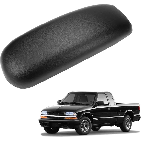 FEXON Center Console Lid Armrest Cover Black Compatible with Chevy Blazer 1998-2004 Replaces 925-002 15718163AM