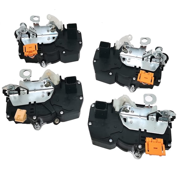 FEXON Door Lock Actuator Assembly Set of 4 Front Rear Driver Passenger Compatible with Chevy Silverado Tahoe GMC Sierra Yukon 2007-2009