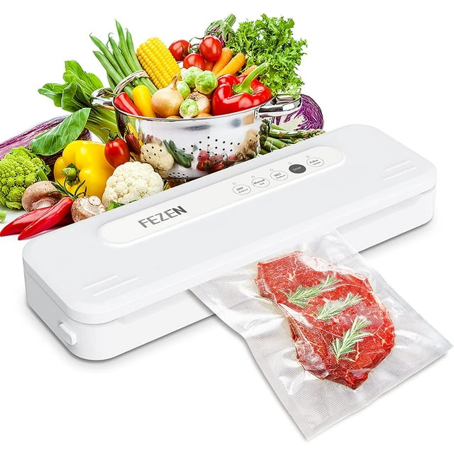 FEZEN Vacuum Sealer Machine, Dry/Moist Automatic Food Sealer, Compact