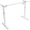 thumbnail image 1 of FEZIBO Electric Stand up Desk Frame, Height Adjustable Standing Desk Frame, White, 1 of 7