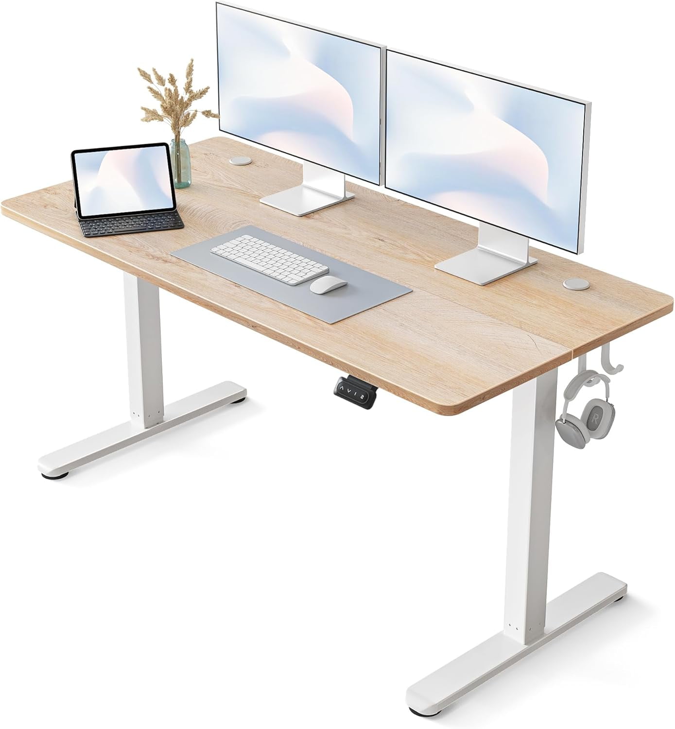 FEZIBO Electric Standing Desk, 48 x 24 Inches Height Adjustable Stand
