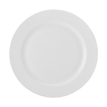 Fitz and Floyd Nevaeh White Classic Rim 10.5" Round Bone China Dinner Plate
