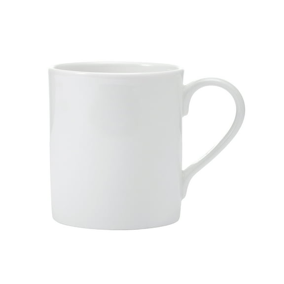 Fitz and Floyd 16 oz Nevaeh White Classic Rim Bone China Mug with Handle