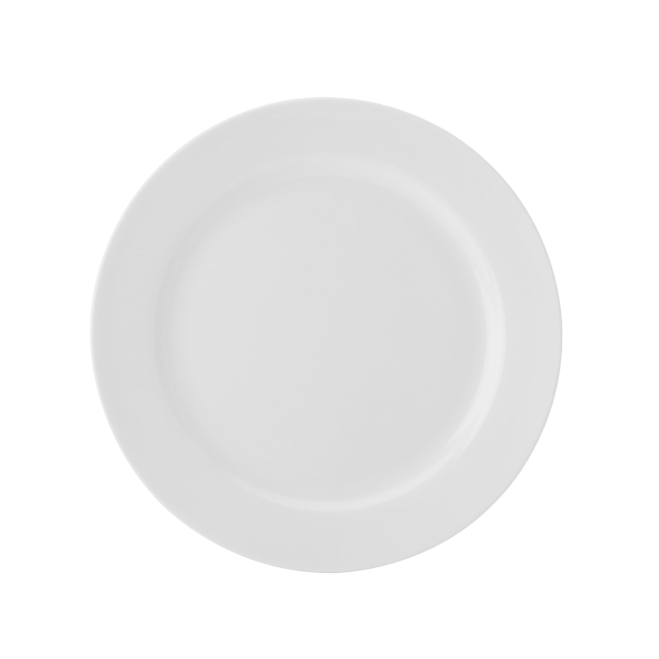 Fitz and Floyd Nevaeh White Classic Rim 8" Round Bone China Salad Plate