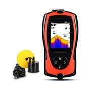 FF1108-1CT Portable Wired Sonar Fish Finder 100M Depth Echo Sounder 2.4 Inch TFT Color LCD Fish Finder for Fishing Waterproof Underwater Fish Finder