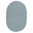 thumbnail image 1 of Colonial Mills 14' x 18' Pale Blue All Purpose Handcrafted Reversible Oval Outdoor Area Throw Rug, 1 of 2