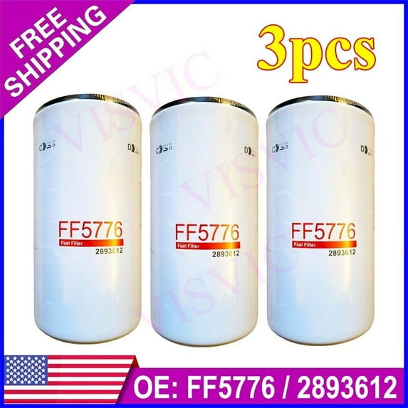 FF5776 Fuel Filter Fit For FF5776 ISX Cummins 2893612 3Pack