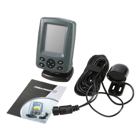 FF688C Sonar Sensor Fish Finder Camera For Fishing 300M Fish Detector Alarm Echo Sounder Muti-Language Auto Zoom LCD Fishfinder Waterproof Underwater Fish Finder