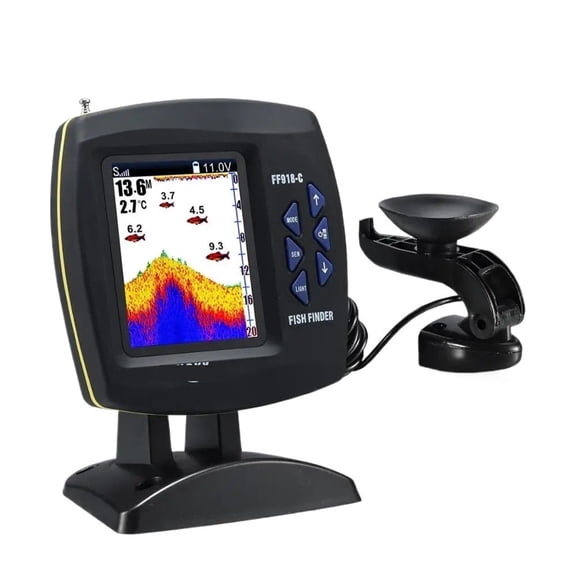 FF918-C180S Wired Fishing Finder 540ft/180m Depth Sounder Fish Detector Monitor Echo Sounder For Fishing From A Boat ,Essential Tool for Anglers