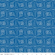 FFA Forever Blue 2 Farm Patch Blue Cotton Fabric 1 yard