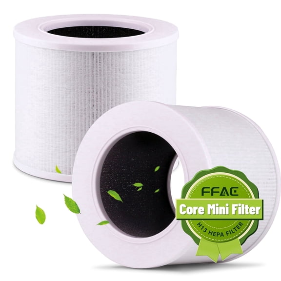 FFAC 2 Pack Core Mini Replacement Filters for LEVOIT Air PurifiersContains Activated Carbon FilterHEPA Filter and Pre-Filter