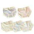thumbnail image 1 of FFENYAN 5PC Girls Mid-Rise Cotton Briefs Soft Breathable Comfort Jacquard Design for 12-17 Years - Perfect for Girls Everyday Wear School Sports and Play, 1 of 9