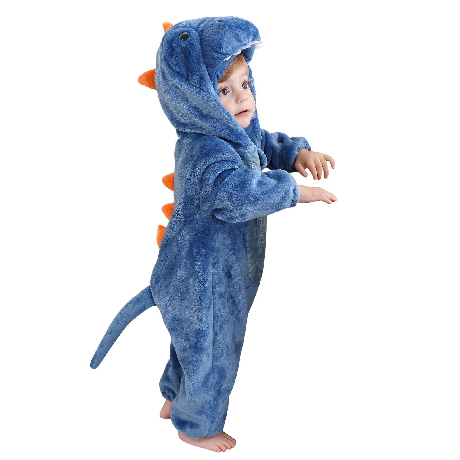FFENYAN Adorable Dinosaur-Themed Baby Onesie Soft Flannel Long Sleeve Bodysuit for Infants and Toddlers Perfect for Everyday Wear and Special Occasions for 3 Months-3 Years