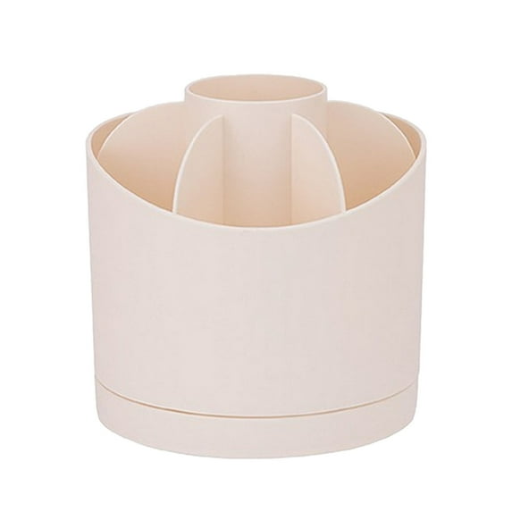 FFENYAN Back to School Desktop Rotating Storage Container Student Stationery Pen Holder Makeup Brush Lipstick Storage Living Room Kitchen Utensils