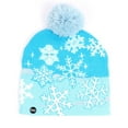 thumbnail image 1 of FFENYAN Children's Christmas Blue LED Colorful Light-Up Knit Beanie- Warm and Cozy Winter Hat for Boys and Girls, Perfect for Holiday Fun and Festivities for 3-12 Years, 1 of 1