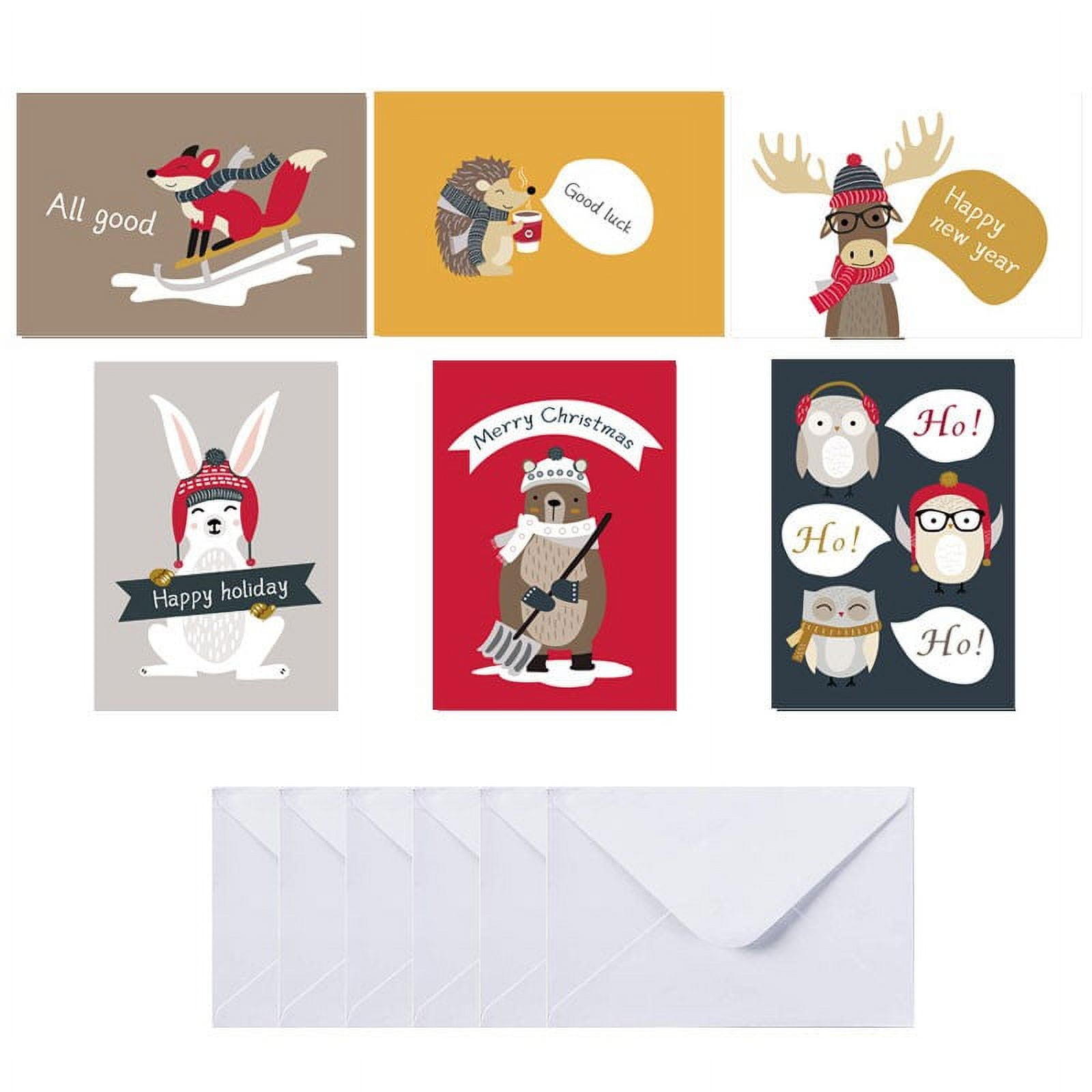 FFENYAN Christmas Decoration Christmas Card Set Santa Claus Cute