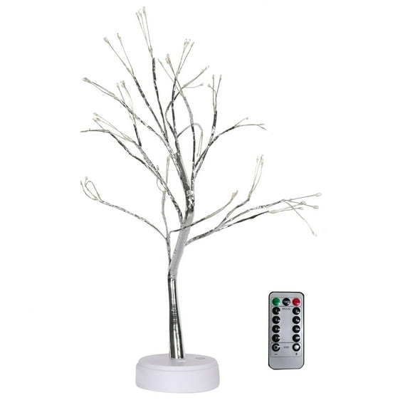 FFENYAN Christmas Decorative Light RGB Remote Control Small Tree Lamp Christmas Color Lamp LED Copper Wire Rice Grain Tree Lamp Night Lamp Multicolor