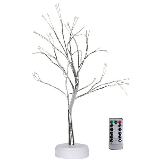 FFENYAN Christmas Decorative Light RGB Remote Control Small Tree Lamp Christmas Color Lamp LED Copper Wire Rice Grain Tree Lamp Night Lamp Warm Light
