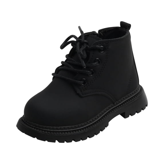 FFENYAN Cute Unisex British Style Non-Slip Little Leather Shoes Soft Sole Boots for Kids Perfect for Playtime and Special Occasions Comfortable and Stylish Footwear for 15Months-6Years