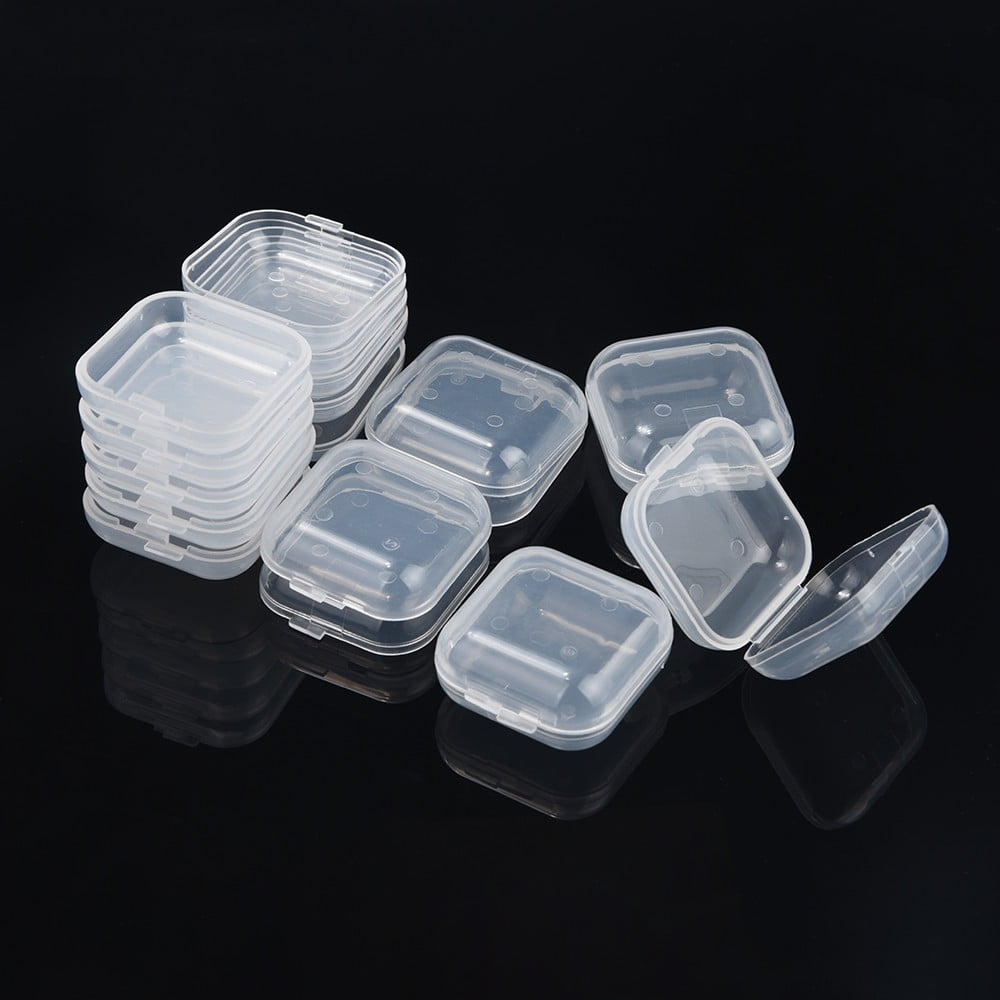 10Pcs Clear Jewelry Box, Mini Clear Jewelry Storage Box