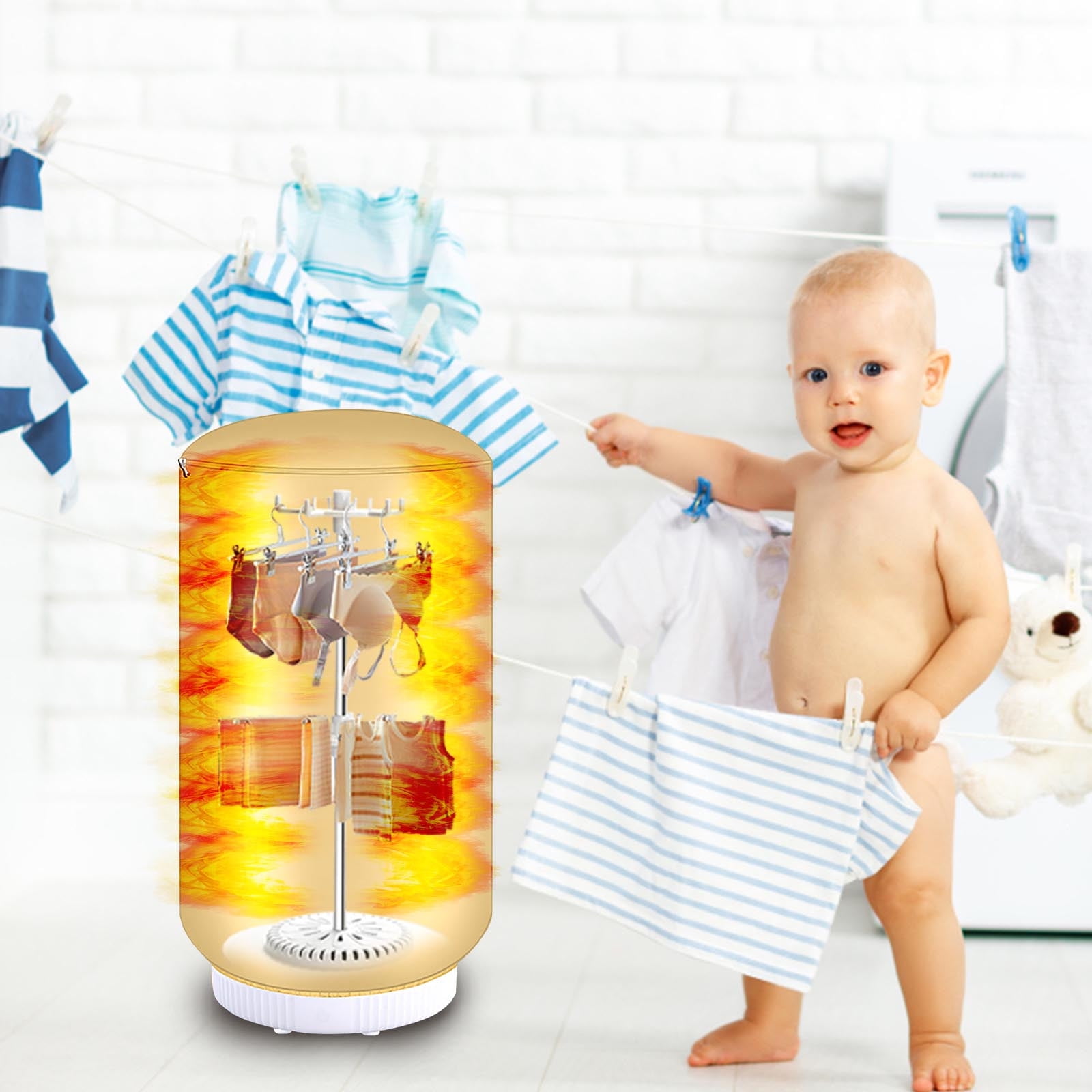Clothes dryer for household small dryer tumble dryer underwear baby clothes  disinfection machine