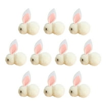 FFENYAN Easter Day Gift Easter Decoration Plush Mini Bunny Easter Bunny Doll Toy Gift